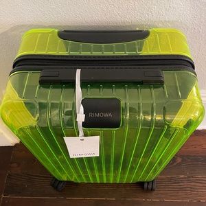 RIMOWA Limited Edition Essential Cabin Carry-On Translucent Neon Lime Green
